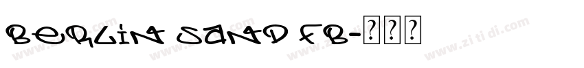 Berlin Sand FB字体转换